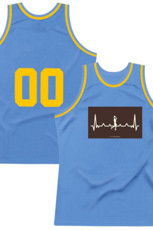 Freezumashop Basketball Heartbeat Design Basketball Jersey