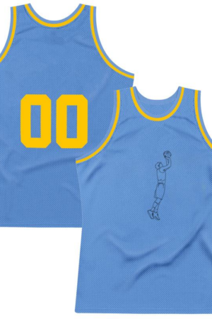 Freezumashop Basketball Player Side View Stroke Basketball Jersey