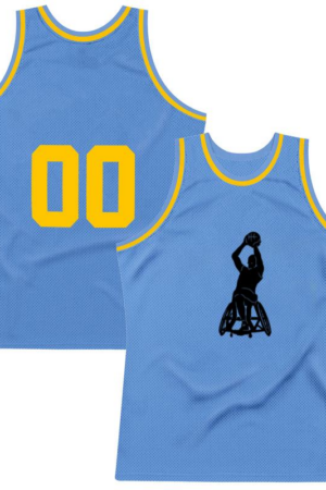Freezumashop Basketball Sport Disability Athlete Silhouette Basketball Jersey