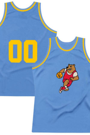 Freezumashop Cartoon Bear Running With A Basketball Ball Basketball Jersey