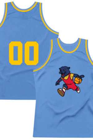 Freezumashop Cartoon Panther Running With A Basketball Ball Basketball Jersey