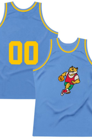 Freezumashop Cheetah Mascot Holding A Basketball Ball PL Basketball Jersey