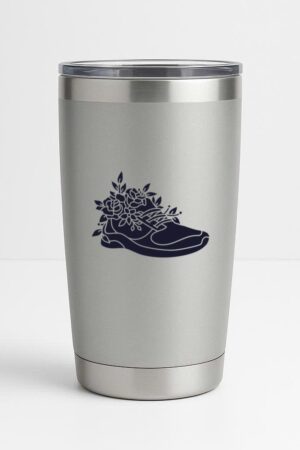 Freezumashop Flowers Simple Running Shoe Tumbler