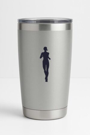Freezumashop Girl Running Marathon Silhouette Tumbler