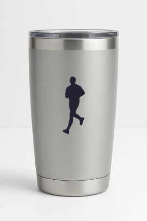 Freezumashop Man Running Marathon Silhouette Tumbler
