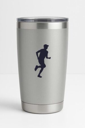 Freezumashop Man Running With Hat Silhouette Tumbler