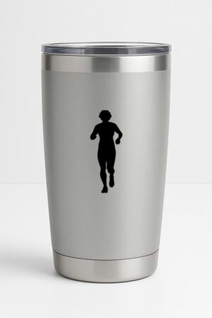 Freezumashop Marathon Runner Running Silhouette Tumbler