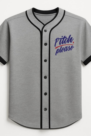 Freezumashop Pitch Please Stripe Badge Sticker Baseball Jersey