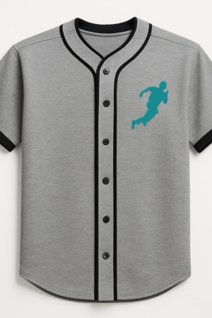 Freezumashop Player Baseball Player Ballplayer Running Silhouette Baseball Jersey