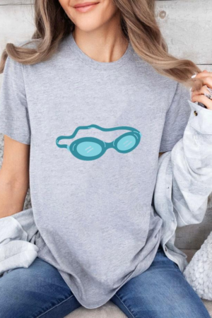 Freezumashop Swimming Flat Goggles Swimming T-Shirt