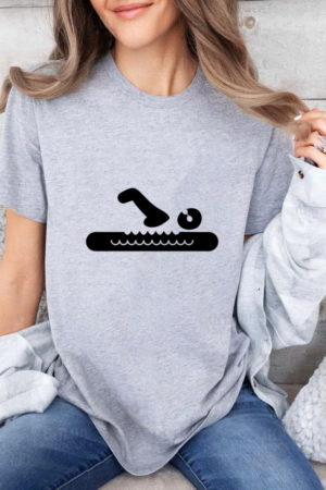 Freezumashop Swimming Paralympic Sport Silhouette Swimming T-Shirt