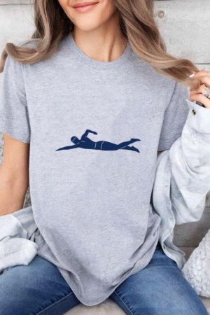 Freezumashop Swimming People Water Silhouette Swimming T-Shirt
