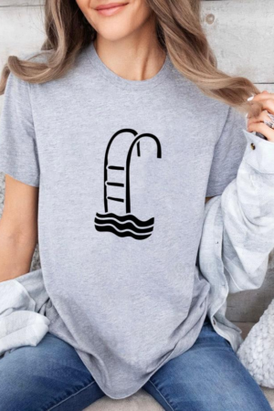 Freezumashop Swimming Pool Ladder Swimming T-Shirt