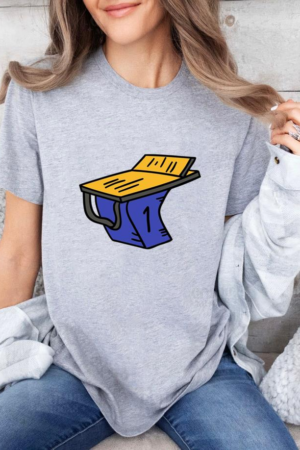 Freezumashop Swimming Pool Podium Hand Drawn Swimming T-Shirt